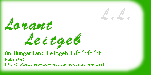 lorant leitgeb business card